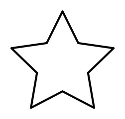 Obraz premium Geometric shapes, star icon. Simple line, outline 3d figures icons for ui and ux, website or mobile application