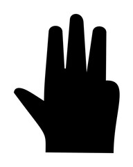 Hand, fingers, gesture icon. Element of hand icon for mobile concept and web apps. Detailed Hand, fingers, gesture icon can be used for web and mobile