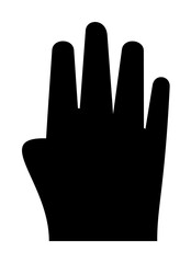 Hand, fingers, gesture icon. Element of hand icon for mobile concept and web apps. Detailed Hand, fingers, gesture icon can be used for web and mobile