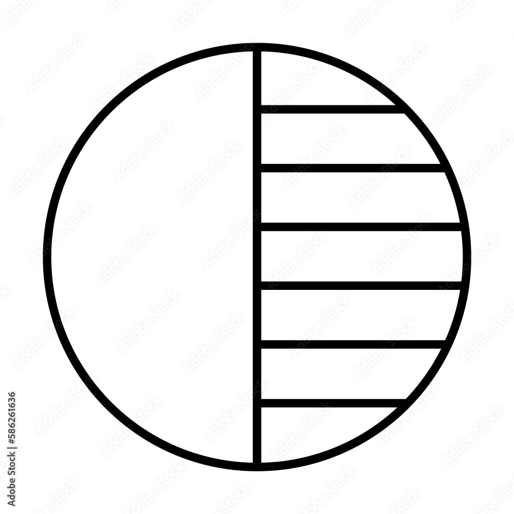 Poster contrast sign icon. element of image sign for mobile concept and web apps illustration. thin line ic