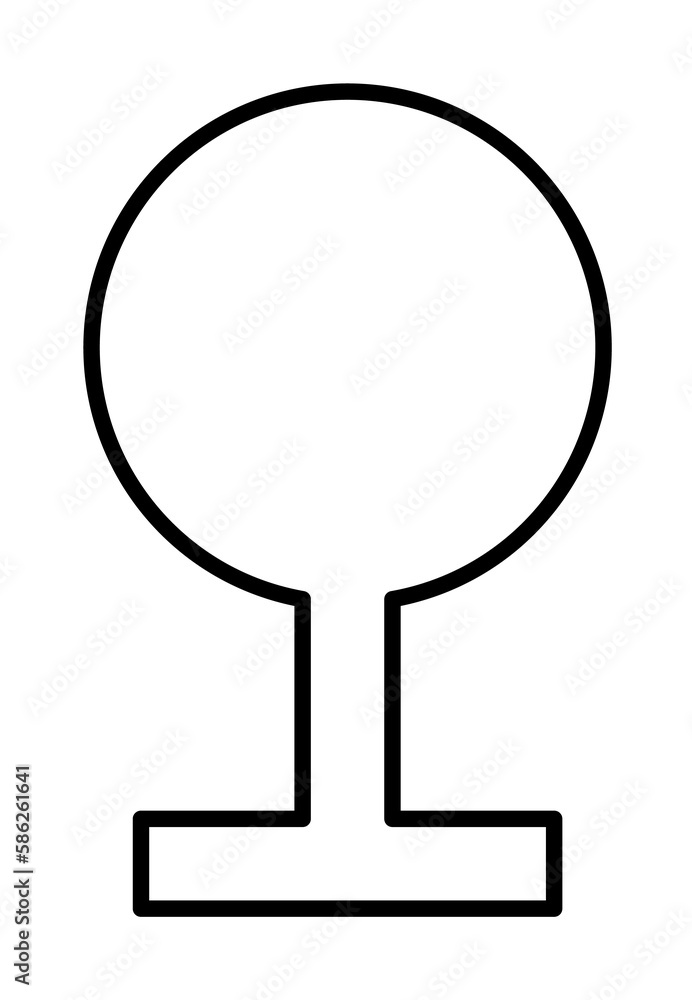 Poster nature sign icon. element of image sign for mobile concept and web apps illustration. thin line icon