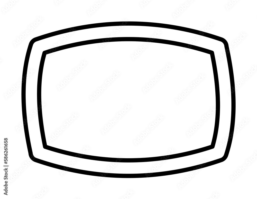 Poster panorama sign icon. element of image sign for mobile concept and web apps illustration. thin line ic