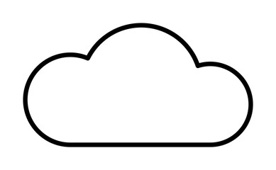 Cloud sign icon. Element of image sign for mobile concept and web apps illustration. Thin line icon for website design and development, app development. Premium icon
