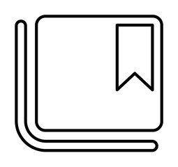 Bookmark sign icon. Element of image sign for mobile concept and web apps illustration. Thin line icon for website design and development, app development. Premium icon
