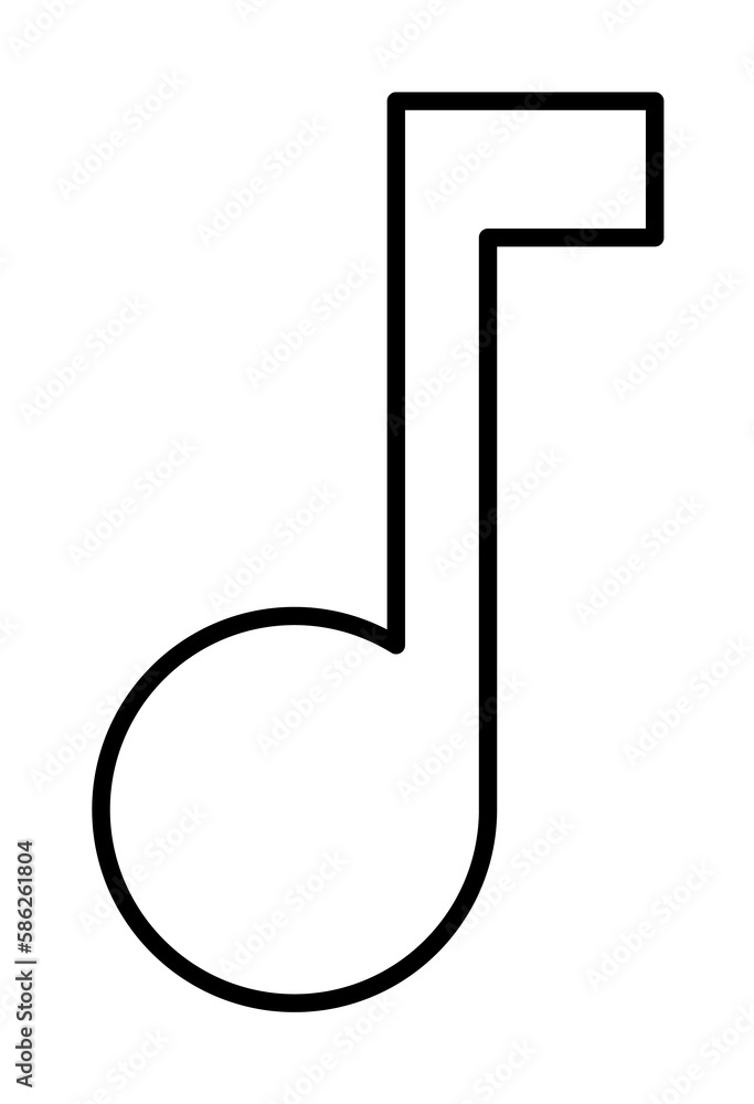 Poster music sign icon. element of image sign for mobile concept and web apps illustration. thin line icon 