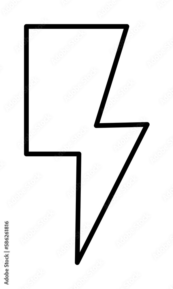 Poster flash sign icon. element of image sign for mobile concept and web apps illustration. thin line icon 