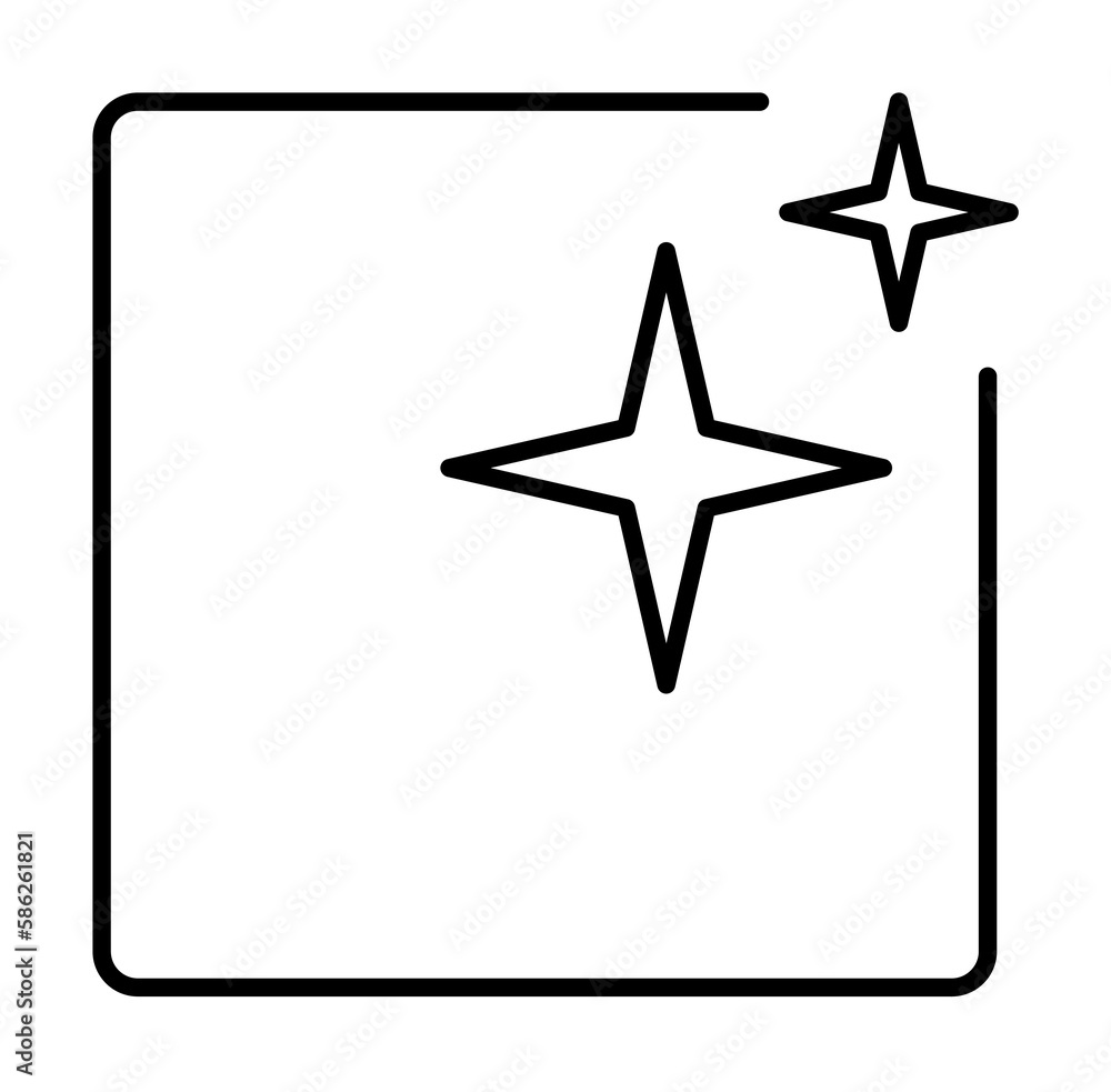 Poster photography sign icon. element of image sign for mobile concept and web apps illustration. thin line