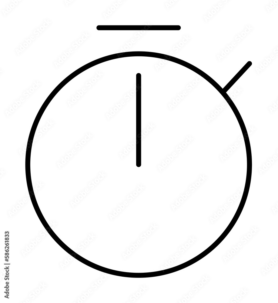 Poster stopwatch sign icon. element of image sign for mobile concept and web apps illustration. thin line i
