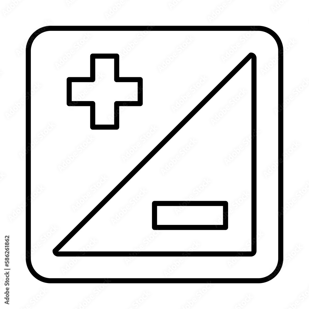 Poster exposure sign icon. element of image sign for mobile concept and web apps illustration. thin line ic