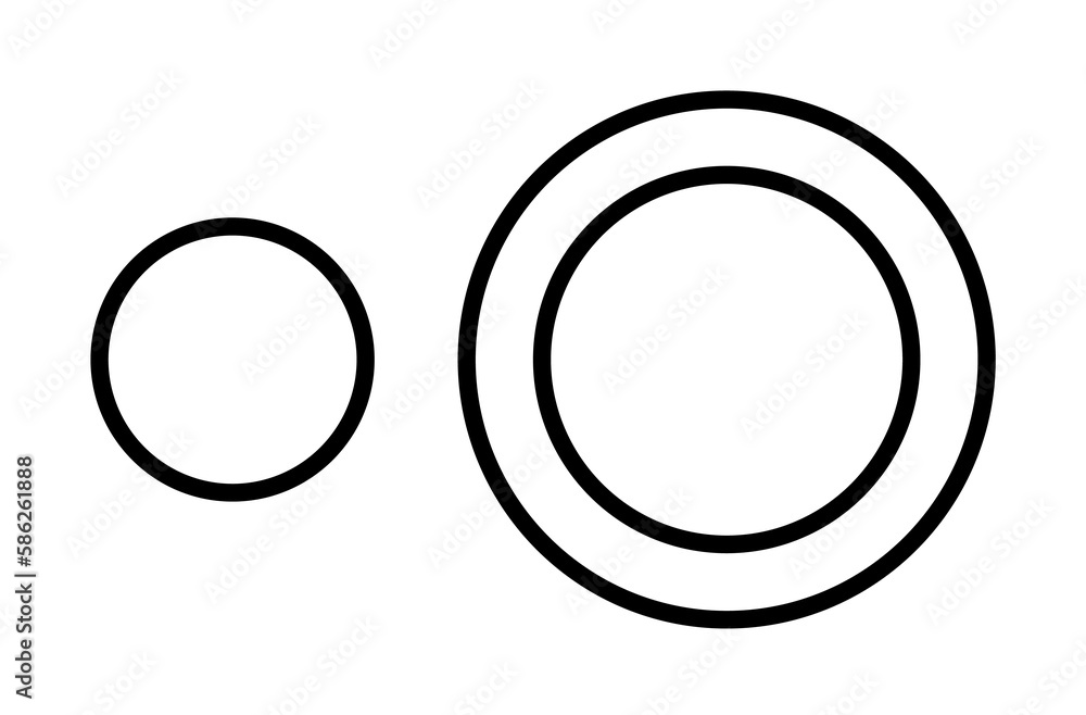Poster hdr sign icon. element of image sign for mobile concept and web apps illustration. thin line icon fo