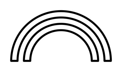 Semicircles sign icon. Element of image sign for mobile concept and web apps illustration. Thin line icon for website design and development, app development. Premium icon