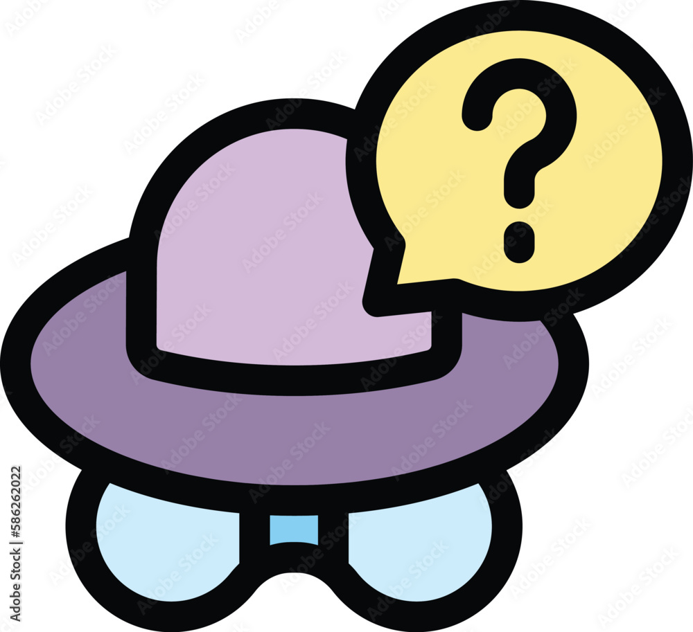 Poster anonymous information icon. outline anonymous information vector icon for web design isolated on whi