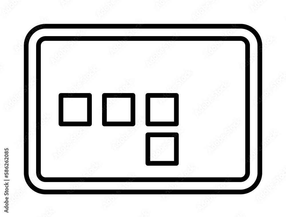 Poster frame sign icon. element of image sign for mobile concept and web apps illustration. thin line icon 