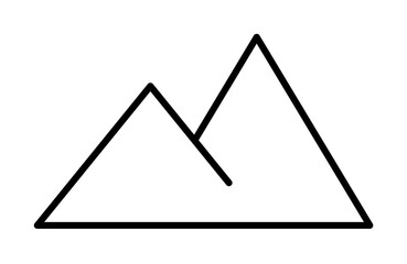 Mountains sign icon. Element of image sign for mobile concept and web apps illustration. Thin line icon for website design and development, app development. Premium icon