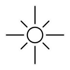 Brightness sign icon. Element of image sign for mobile concept and web apps illustration. Thin line icon for website design and development, app development. Premium icon
