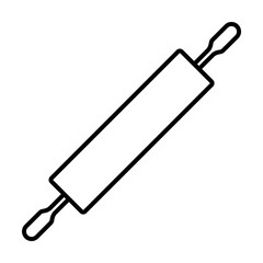 rolling pin simple line icon