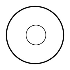 plate simple line icon