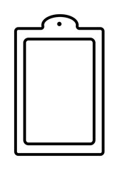 chopping board simple line icon