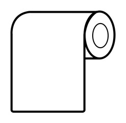 kitchen paper simple line icon