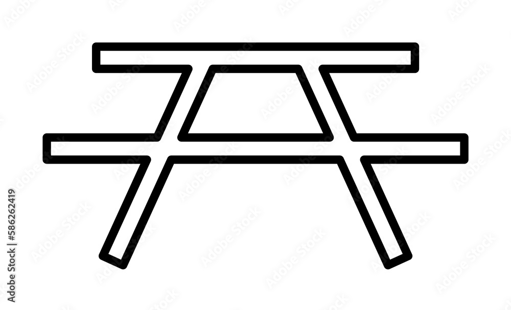 Poster park sign icon. element of navigation sign icon. thin line icon for website design and development, 