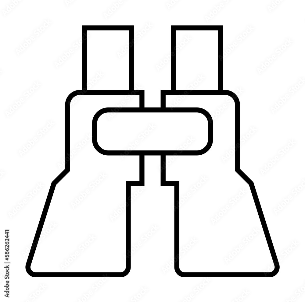 Poster natural feature sign icon. element of navigation sign icon. thin line icon for website design and de