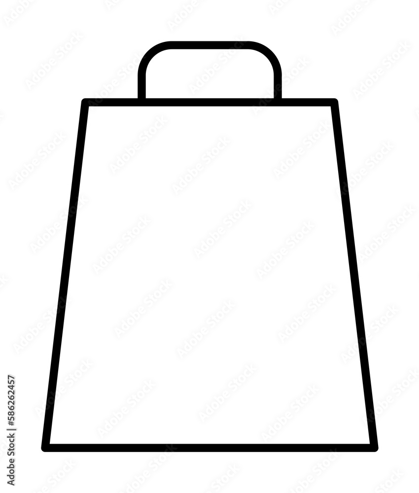 Poster department store sign icon. element of navigation sign icon. thin line icon for website design and d