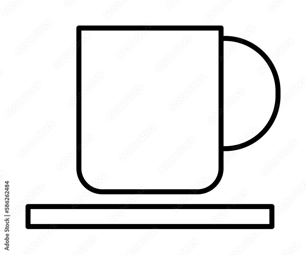 Poster cafe sign icon. element of navigation sign icon. thin line icon for website design and development, 