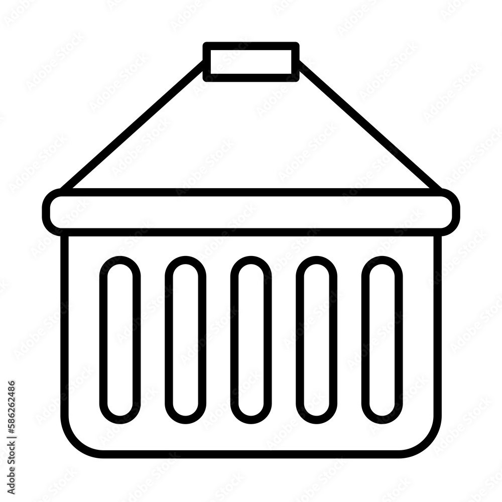 Poster convenience store sign icon. element of navigation sign icon. thin line icon for website design and 