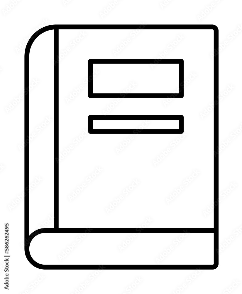 Poster book store sign icon. element of navigation sign icon. thin line icon for website design and develop
