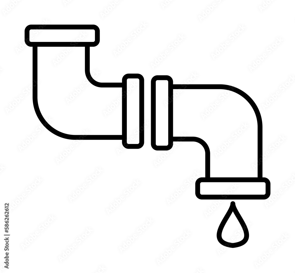 Aufkleber plumber sign icon. element of navigation sign icon. thin line icon for website design and developmen