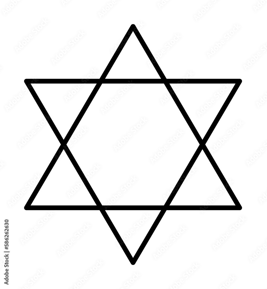 Poster synagogue sign icon. element of navigation sign icon. thin line icon for website design and developm