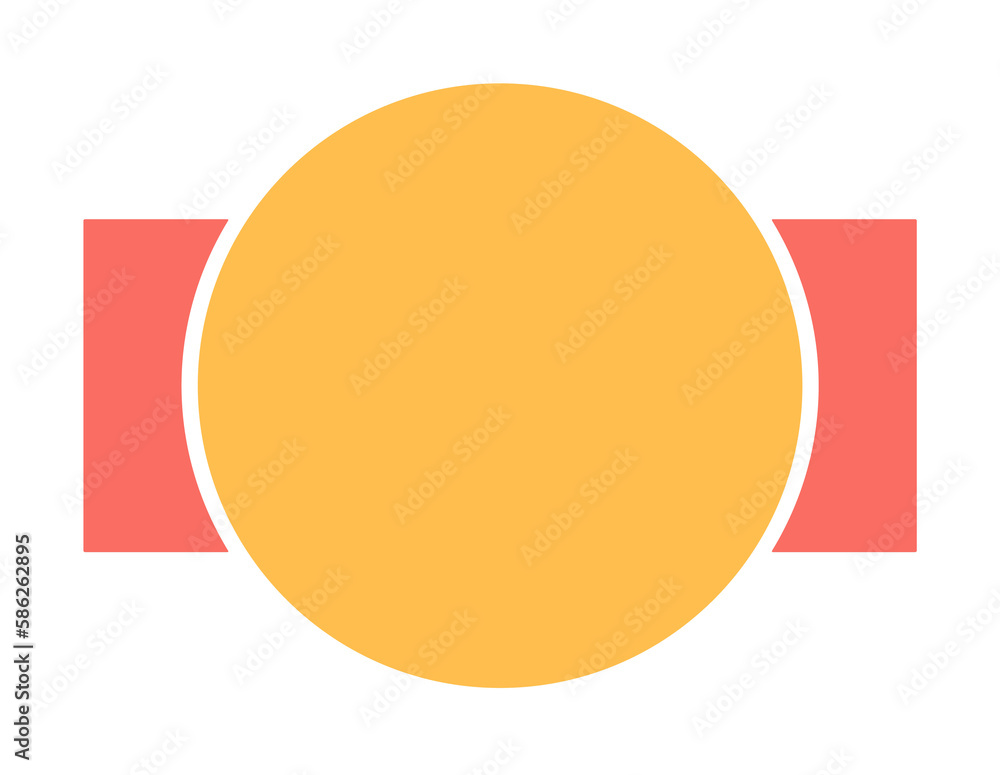 Poster shape, badge icon. element of material arrow symbol icon for mobile concept and web apps. color shap