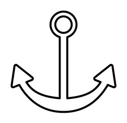 marina sign icon. Element of navigation sign icon. Thin line icon for website design and development, app development. Premium icon