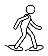 snow shoeing sign icon. Element of navigation sign icon. Thin line icon for website design and development, app development. Premium icon