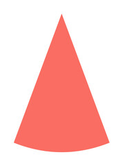 Fototapeta premium cone icon. Element of material arrow symbol icon for mobile concept and web apps. Color cone icon can be used for web and mobile
