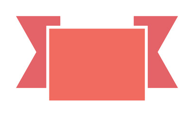 ribbon, title icon. Element of material arrow symbol icon for mobile concept and web apps. Color ribbon, title icon can be used for web and mobile