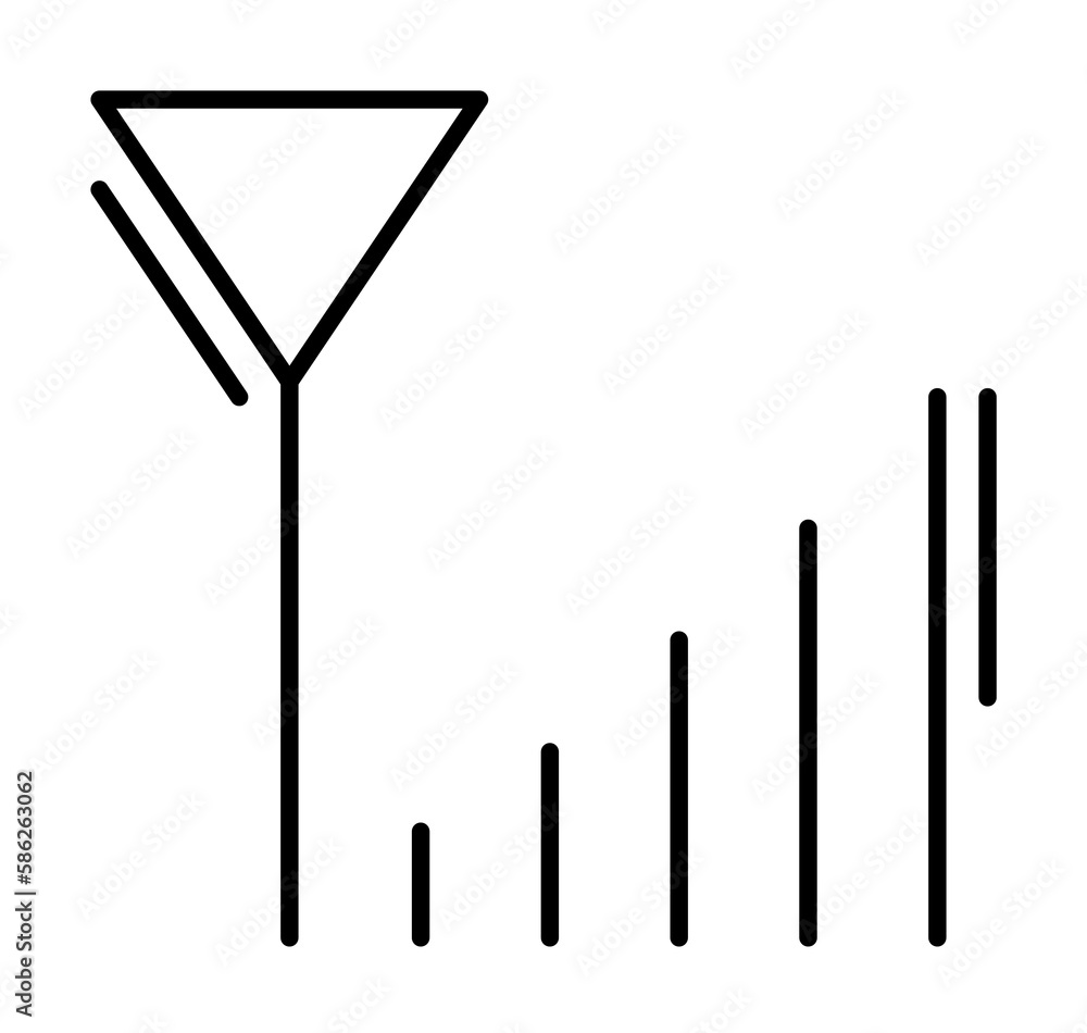 Poster signal, networking icon. simple line, outline elements of storage and cloud icons for ui and ux, web