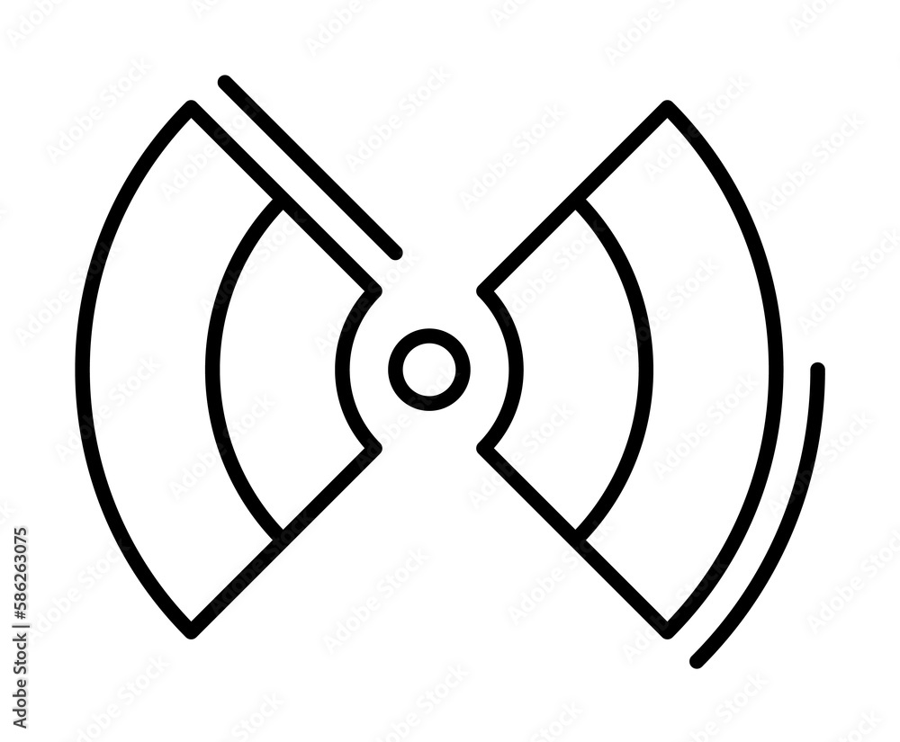 Poster wifi, networking icon. simple line, outline elements of storage and cloud icons for ui and ux, websi