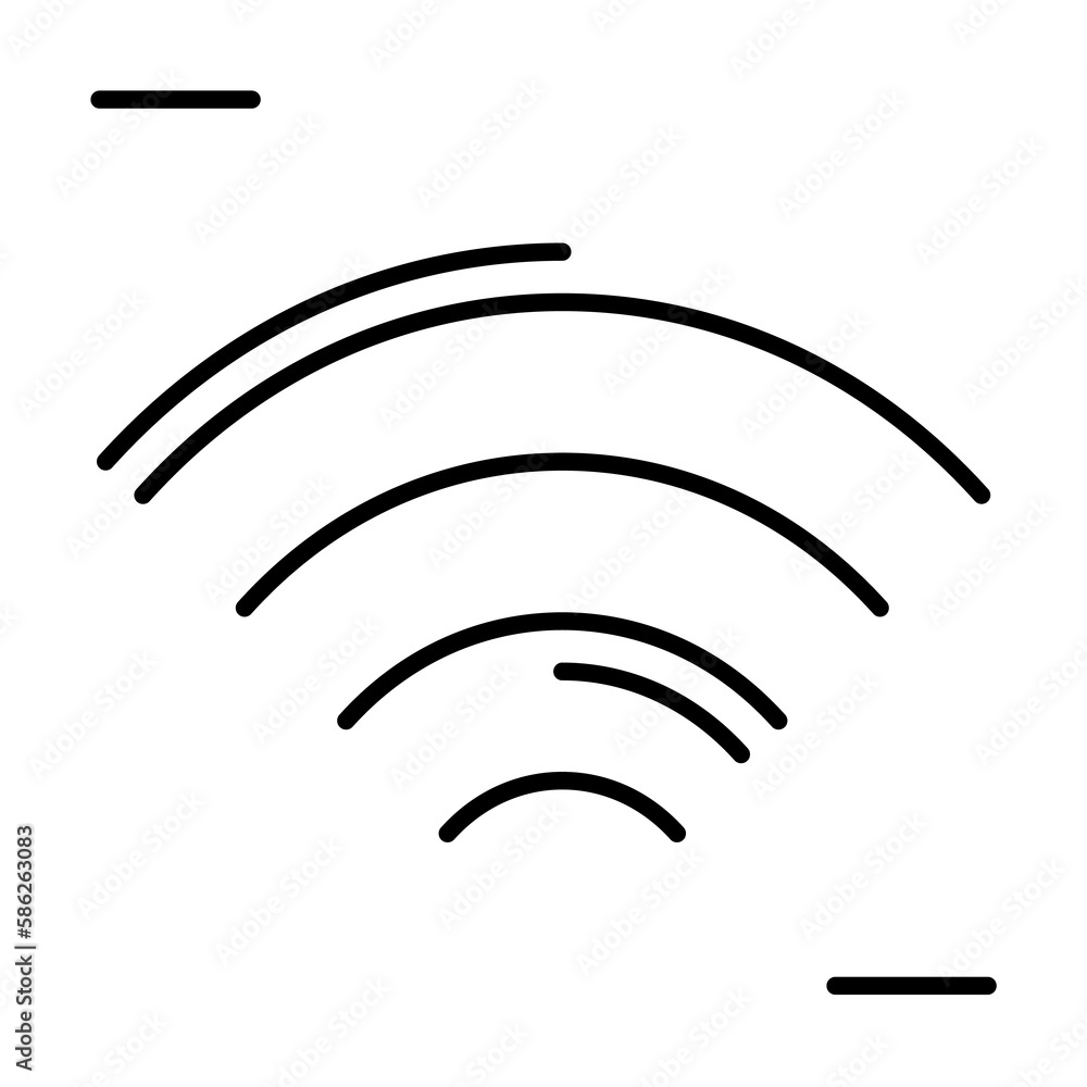 Poster wifi, networking icon. simple line, outline elements of storage and cloud icons for ui and ux, websi
