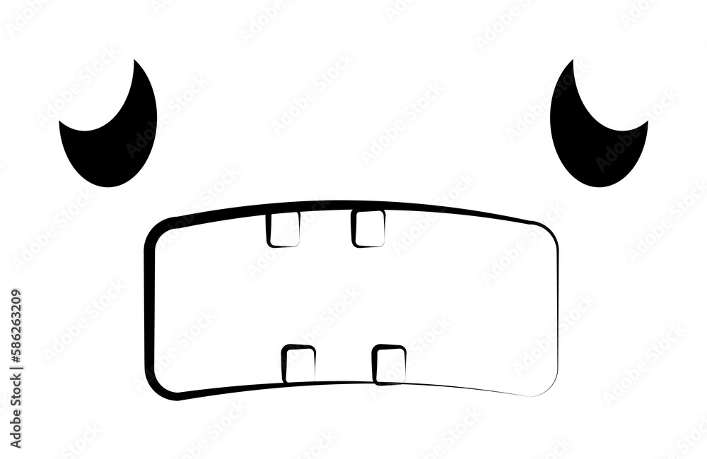 Poster weeping face icon. element of anime face icon for mobile concept and web apps. anime weeping face ic