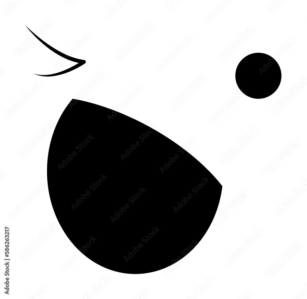 Poster wink face icon. element of anime face icon for mobile concept and web apps. anime wink face icon can