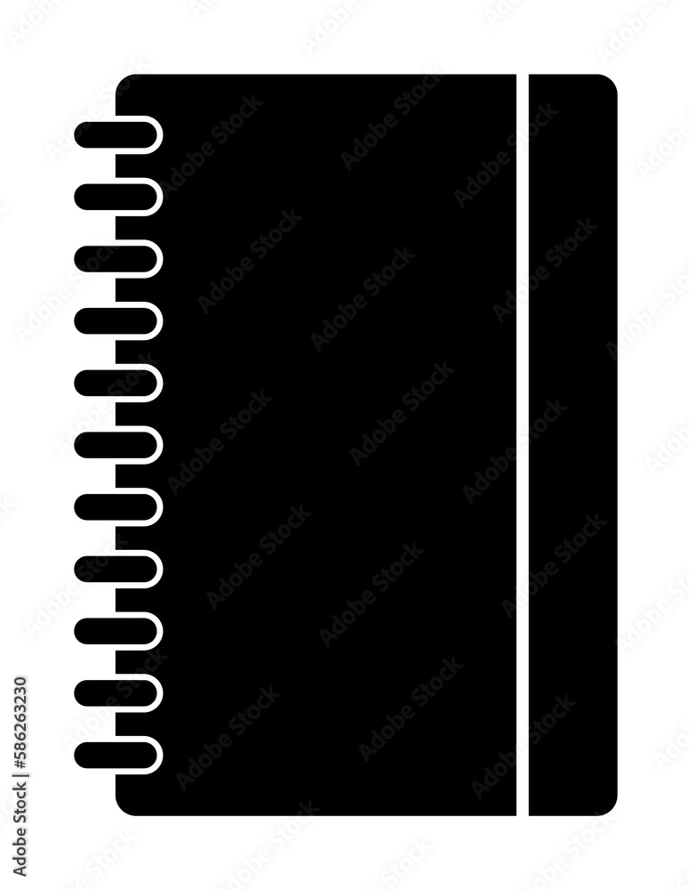 Aufkleber notebook icon. element of web icon for mobile concept and web apps. glyph notebook icon can be used 