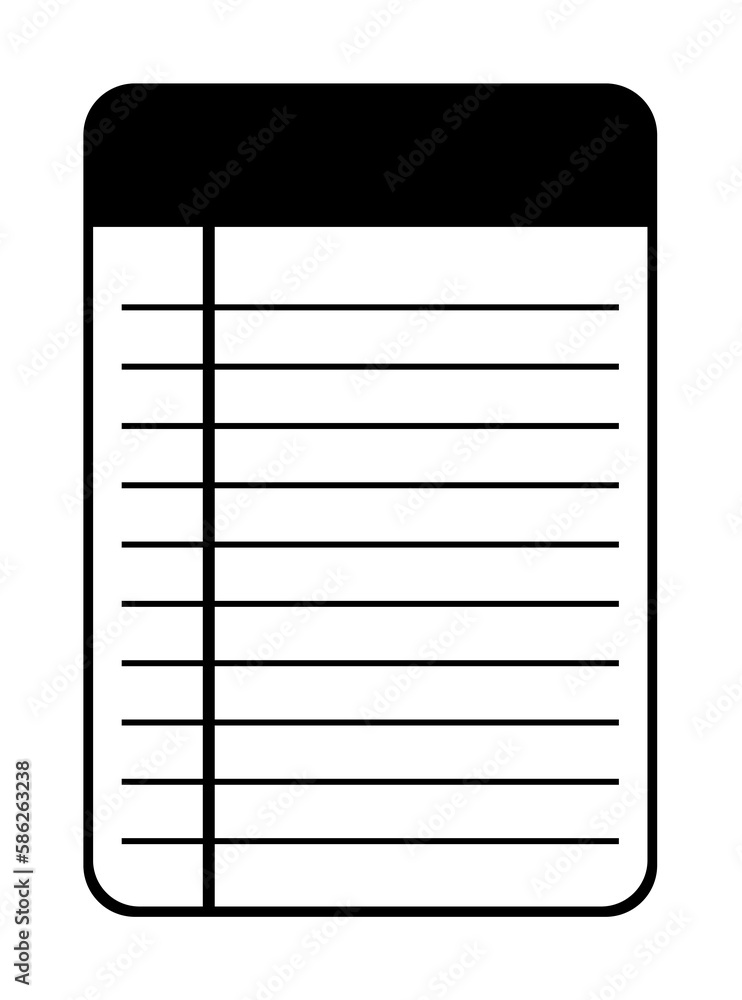 Aufkleber notebook icon. element of web icon for mobile concept and web apps. glyph notebook icon can be used 