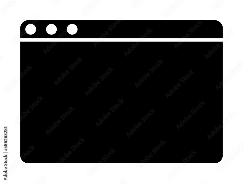 Aufkleber browser icon. element of web icon for mobile concept and web apps. glyph browser icon can be used fo