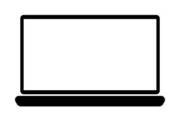 laptop icon. Element of web icon for mobile concept and web apps. Glyph laptop icon can be used for web and mobile