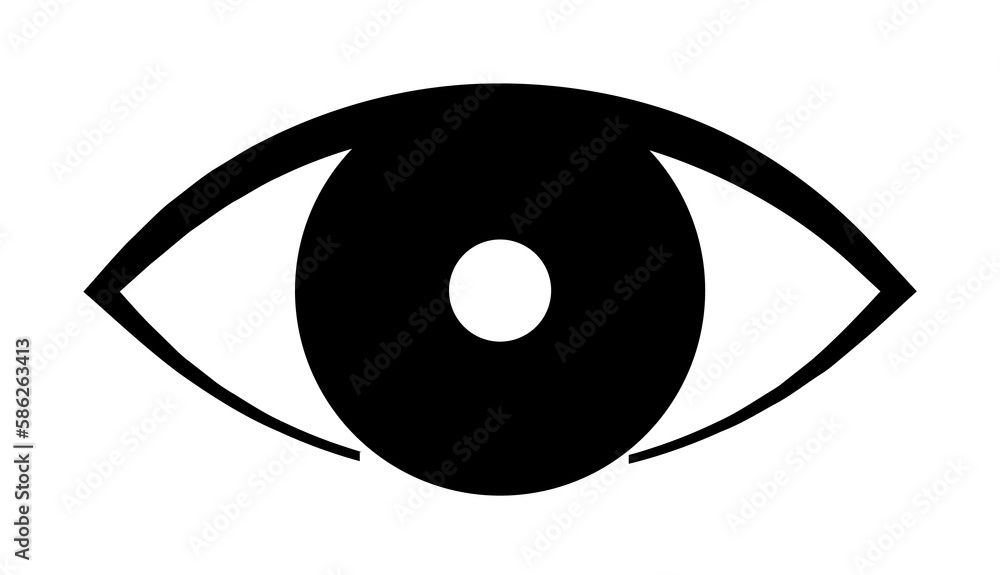 Poster eye icon. element of web icon for mobile concept and web apps. glyph eye icon can be used for web an