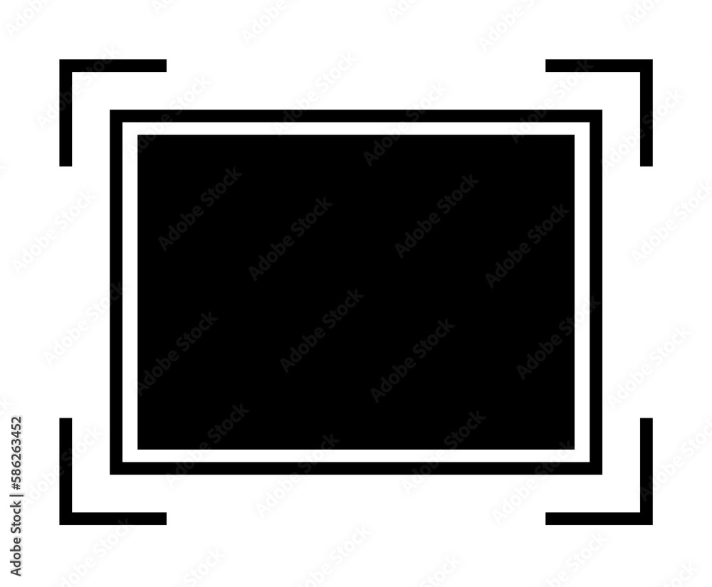 Poster rectangle in corners icon. element of simple icon. premium quality graphic design icon. signs and sy