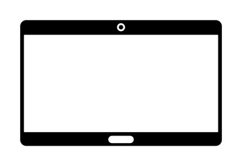 the tablet icon. Element of web icon for mobile concept and web apps. Glyph the tablet icon can be used for web and mobile