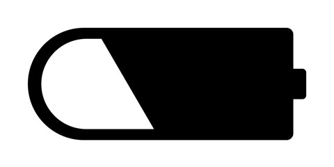 low battery icon. Element of simple icon. Premium quality graphic design icon. Signs and symbols collection icon for websites, web design, mobile app