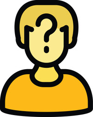 Anonymous thief icon. Outline Anonymous thief vector icon for web design isolated on white background color flat